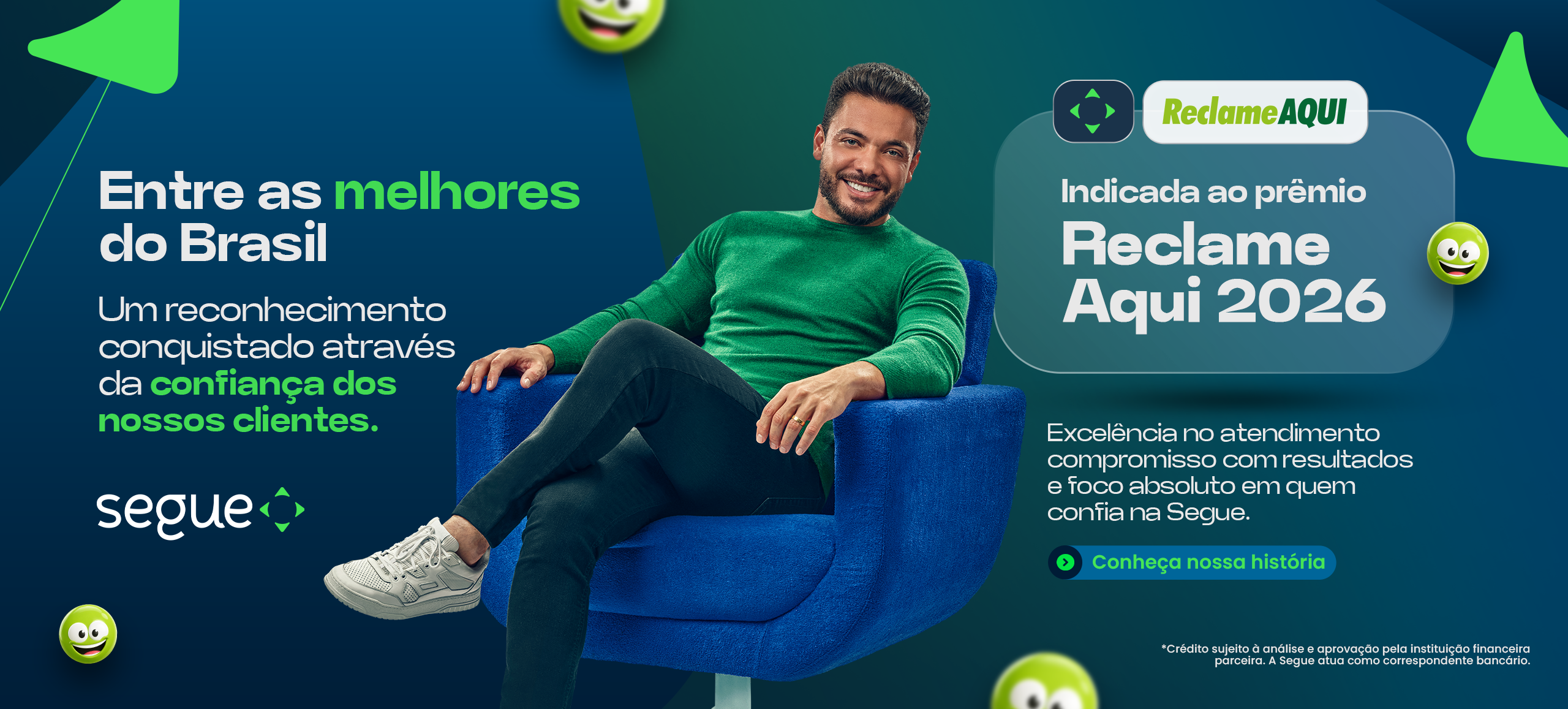 Entre as melhores do Brasil — indicada ao prêmio Reclame Aqui 2026